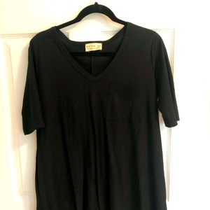 Black T-shirt dress